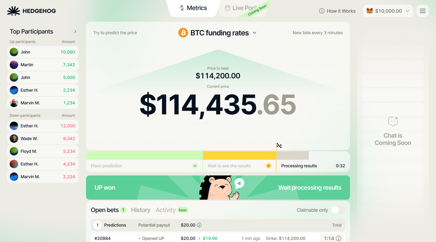 Hedgehog desktop waiting state